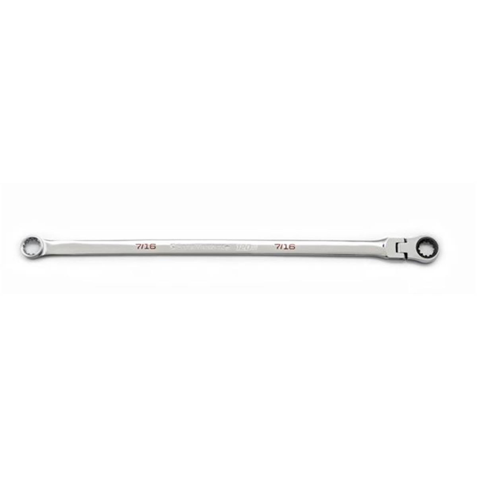 GearWrench 120XP Universal Spline XL Gearbox Flex Ratcheting Wrench — 7/16in., Model# KDT86132
